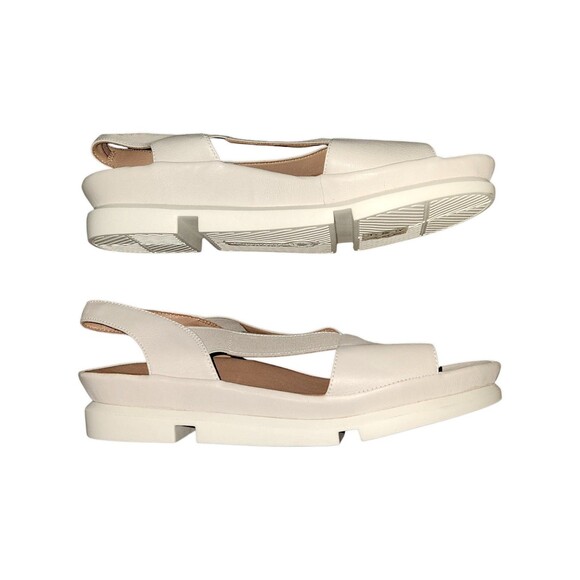 L’Amour Des Pieds Low Platform  Leather Flats Slingback  Women’s 9.5M  Shoes - Picture 4 of 6